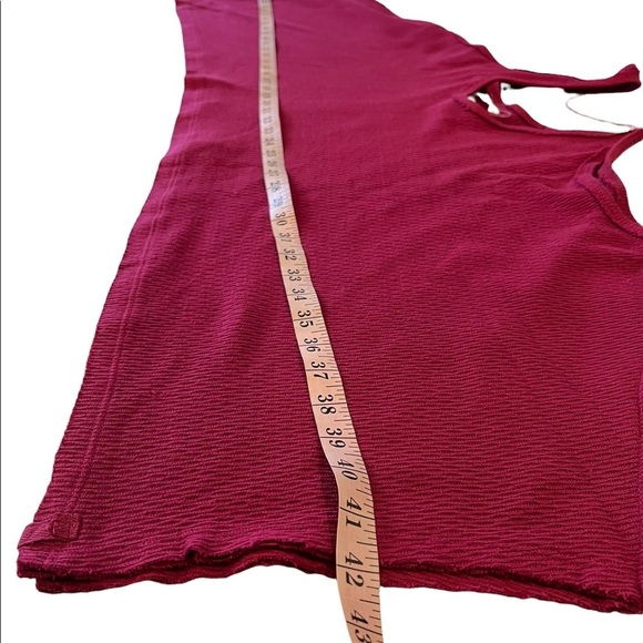 NEW Free People Poncho Tank Sing La La Burgundy OB1332864 - Picture 5 of 11